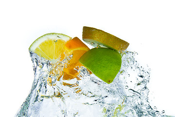 Image showing fruit splashing