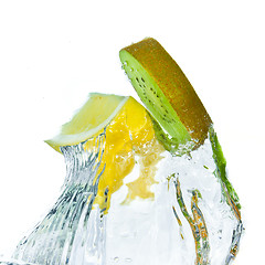Image showing fruit splashing