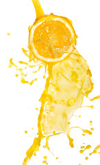 Image showing orange juice splash