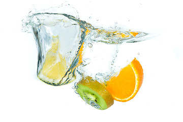 Image showing fruit splashing
