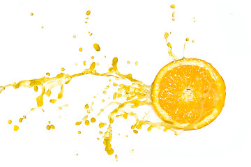 Image showing orange juice splash