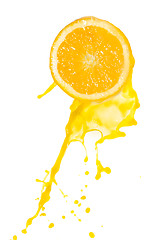 Image showing orange juice splash