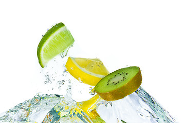 Image showing fruit splashing