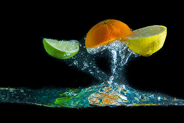 Image showing fruit splash