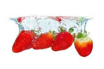 Image showing strawberry in the water