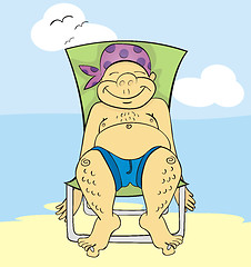 Image showing Tanning in chair