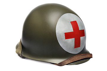 Image showing World War II style combat helmet 