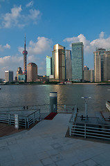 Image showing shanghai pudong view from puxi 