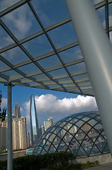 Image showing shanghai pudong view from puxi 