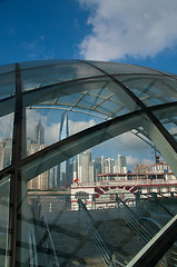 Image showing shanghai pudong view from puxi 