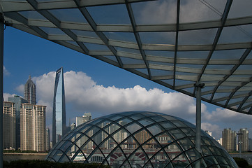 Image showing shanghai pudong view from puxi 