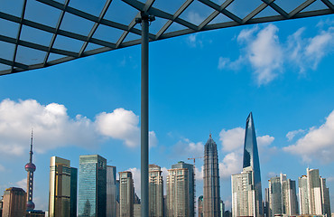 Image showing shanghai pudong view from puxi 