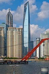 Image showing shanghai pudong view from puxi