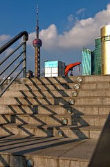 Image showing shanghai pudong view from puxi 