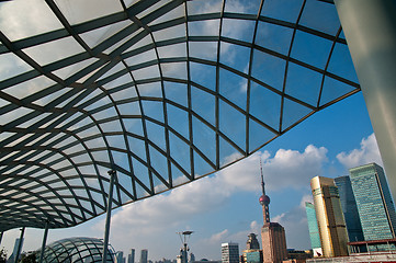 Image showing shanghai pudong view from puxi 