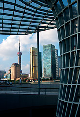 Image showing shanghai pudong view from puxi 