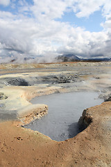 Image showing Iceland mud pool