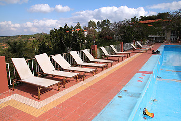 Image showing Suntanning chairs