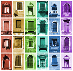 Image showing Rainbow windows