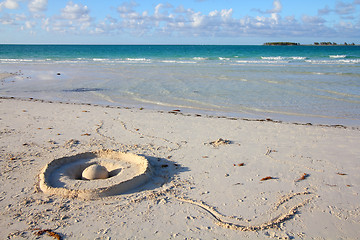 Image showing Sand castle