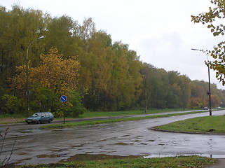 Image showing Autumn street