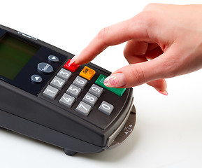 Image showing Payment terminal.