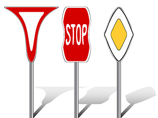 Image showing stylized traffic signs