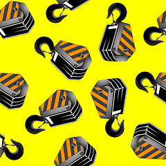 Image showing crane hooks seamless pattern