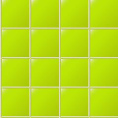 Image showing green ceramics seamless pattern
