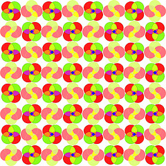 Image showing circles seamless abstract pattern