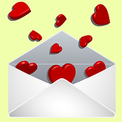 Image showing envelope with love