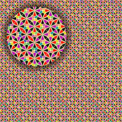 Image showing geometric seamless detailed pattern