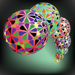 Image showing geometric bubbles pattern
