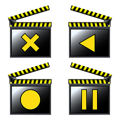 Image showing movie cinema detailed icons