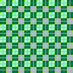 Image showing nice texture with green geometric figures extended