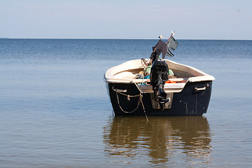 Image showing boat at the beach of Usedom
