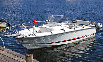 Image showing Daycruiser at Lillesand harbour