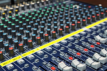 Image showing mixing desk background pattern 