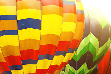 Image showing Photo of color hot air balloon and sunny day 