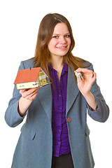 Image showing Female real estate agent