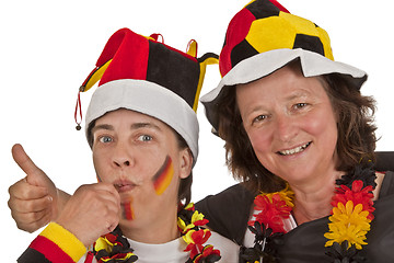 Image showing Female Soccer Fans