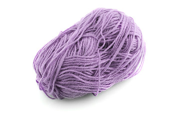 Image showing Blue  knitting wool