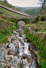 Image showing Old small bridge at Piodao