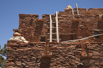 Image showing Southwestern Hopi House 1905 Architecture Abstract