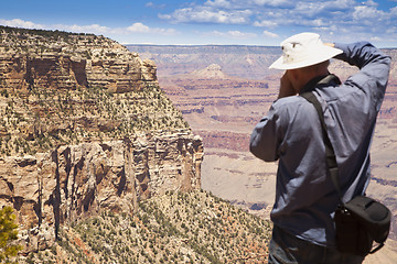 Image showing Photographer Shooting at the Grand Canyon