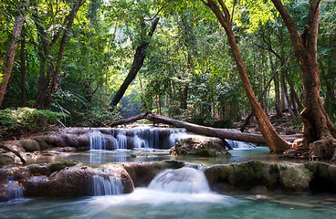 Image showing beautiful waterfall cascades