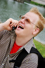 Image showing Man on the phone