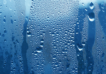 Image showing water drops on glass