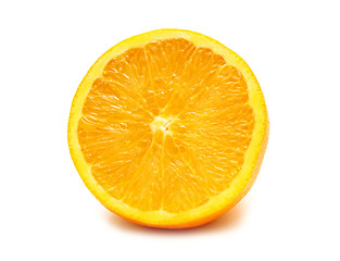 Image showing juicy orange on white