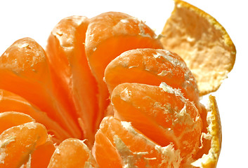 Image showing close-up of tasty mandarin isolated on white